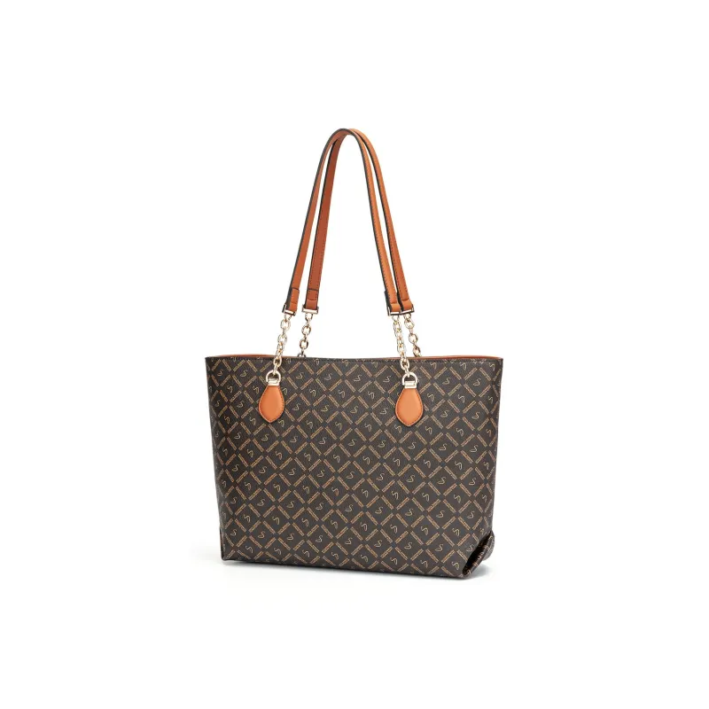 SANTA BARBARA POLO & RACQUET CLUB PVC Tote Shoulder Bag Handbag Large Size Women's-1