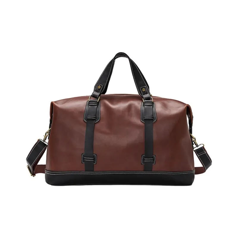 COTECi PU Travel Bag Tubas Unisex Black/Brown/Coffee-11