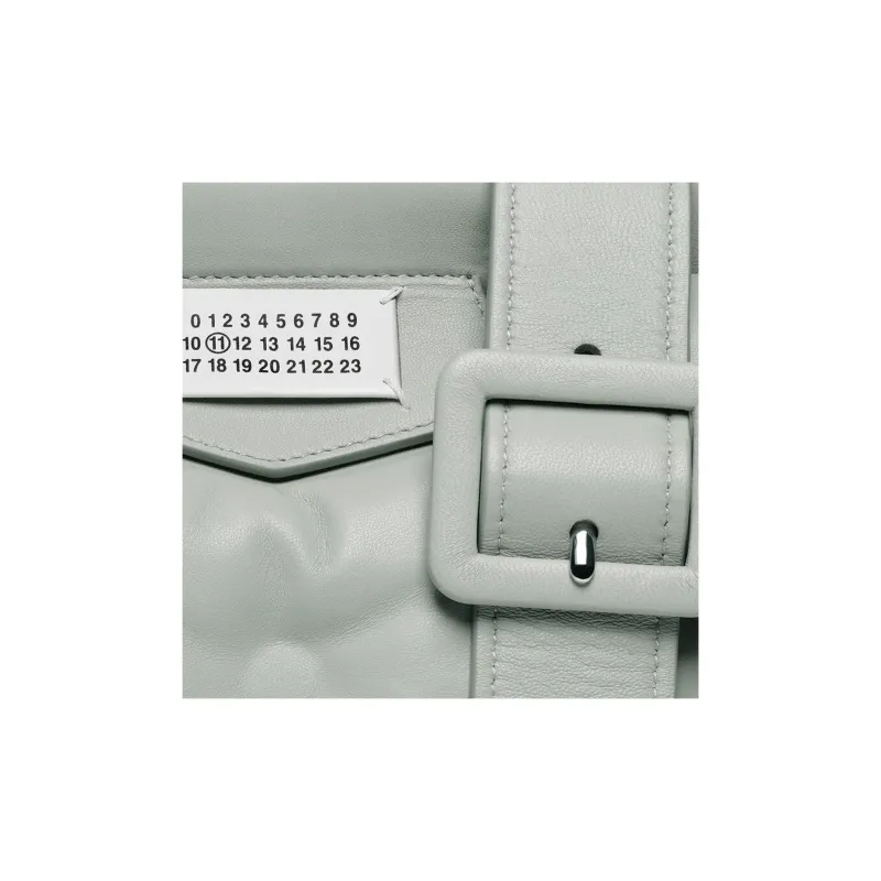 Maison Margiela Glam Slam Full Grain Nappa Leather Handheld Shoulder Bag, Crossbody Bag Trumpets Women's Fennel Liqueur-5