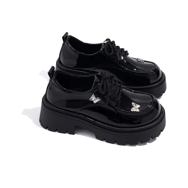 HUANQIU Loafers Women's Black-5