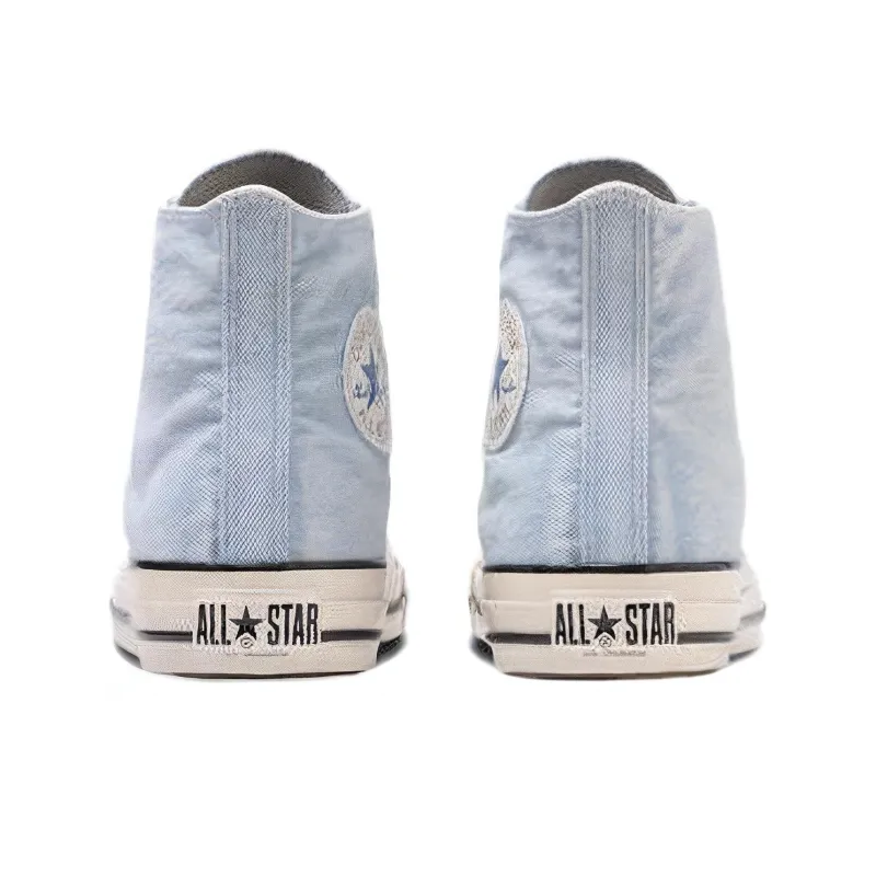 Converse All Star US AGEDDENIM HI Abrasion Resistant Cushioning High Top Canvas Shoes Unisex Blue White-4