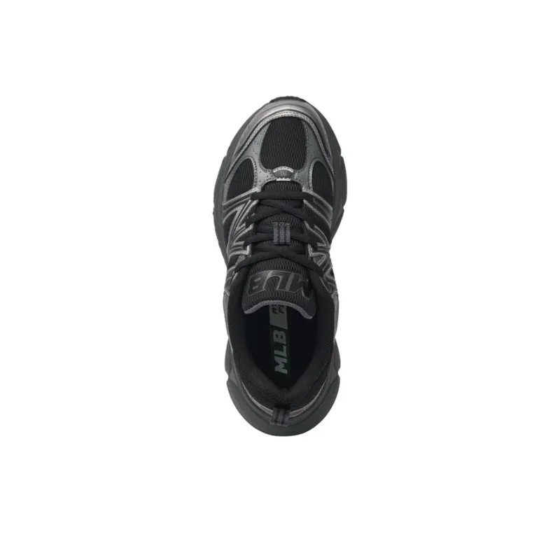 MLB Chunky Runner Ace Runner Wear Resistant Low Top Casual Running Shoes Unisex Black-3