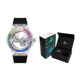 HBR986-Black Strap Rainbow Case
