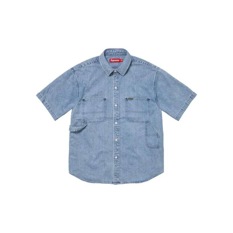 Supreme Loose Fit S/S Denim Painter Shirt - Cheap Rcj Jordan Outlet 