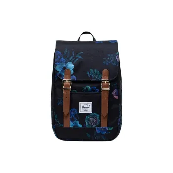 Herschel Recycled Polyester Backpack Mini Unisex Floral Black