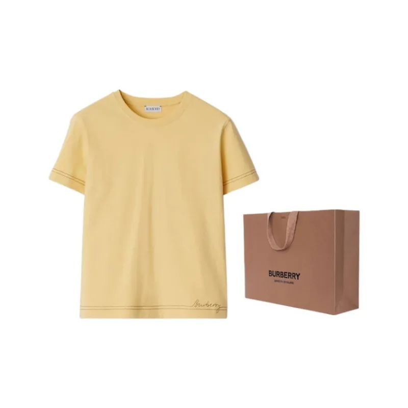 Burberry SS24 T-Shirt Women's Yellow Narcissus Color-2