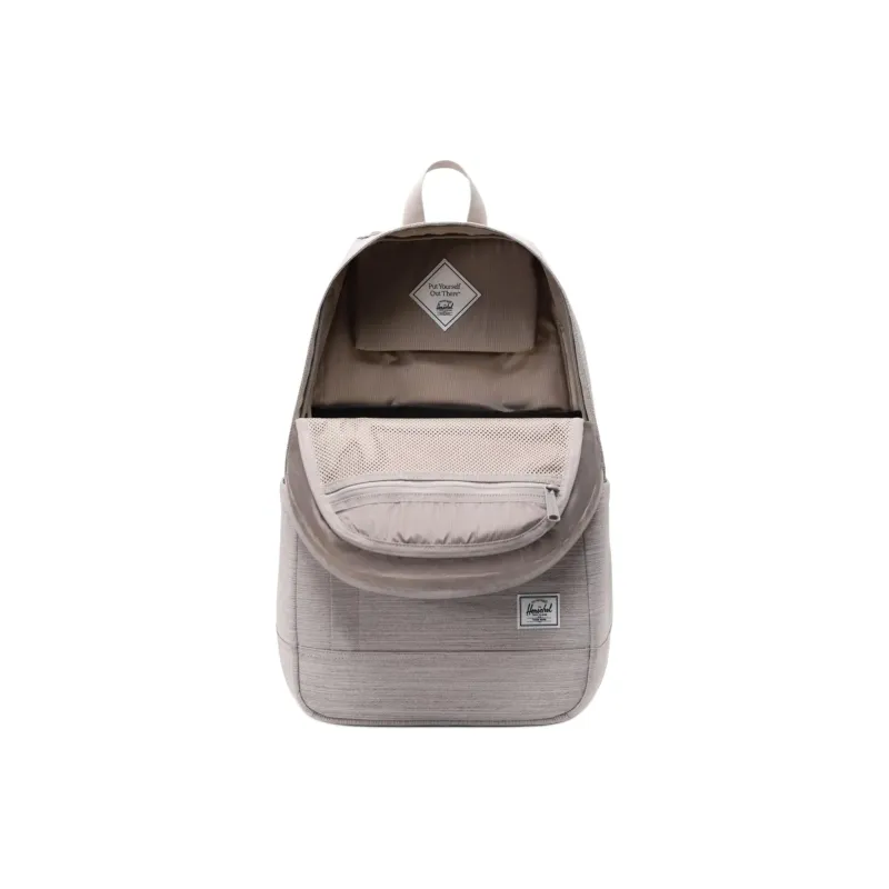 Herschel Recycled Fabric Backpack Unisex Light Gray-3