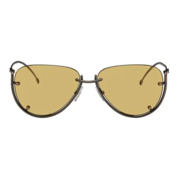DIESEL Metal Irregular Shape Sunglasses Women's Black