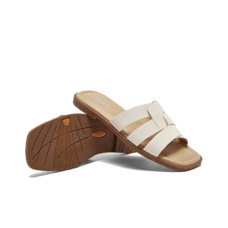 BATA Slide Slippers Women's Beige-13