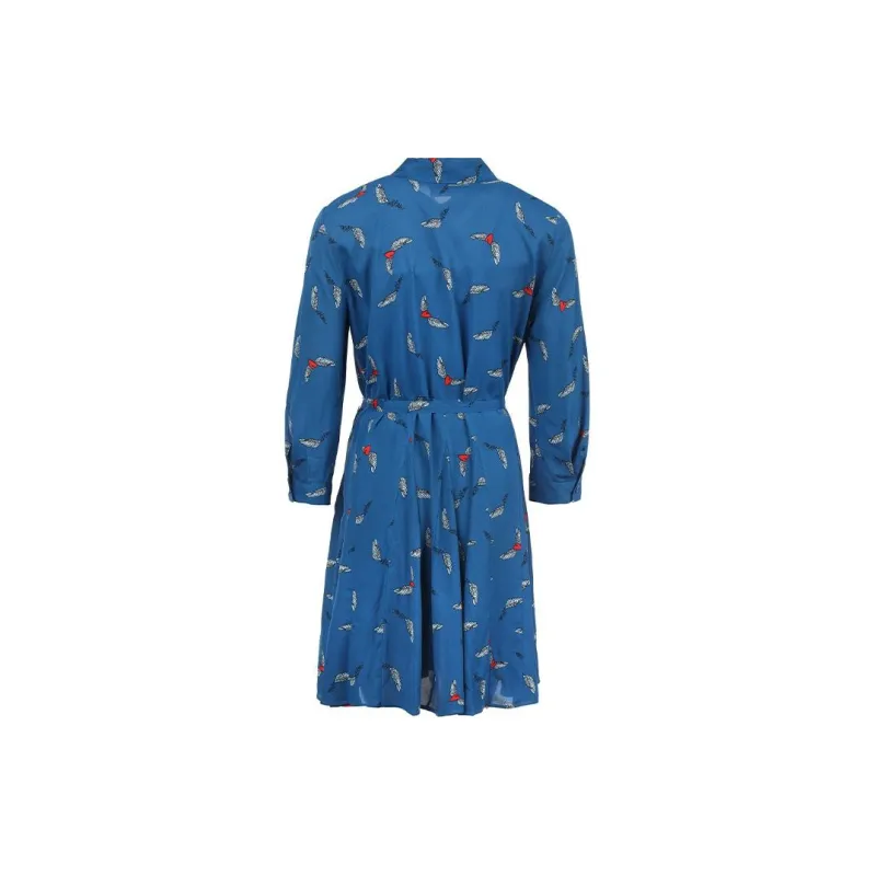 I BLUES SS24 Long Sleeved Dresses Women's Blue-1