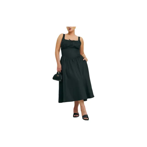 Reformation Slip Dresses Women's Black