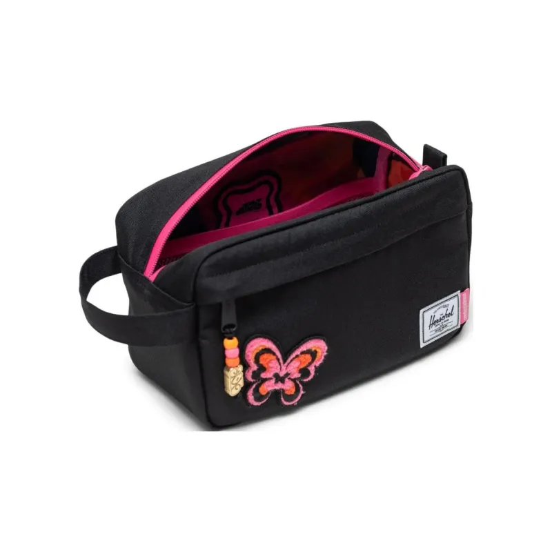 Herschel Recycled Nylon Toiletry Bag Unisex Black-2