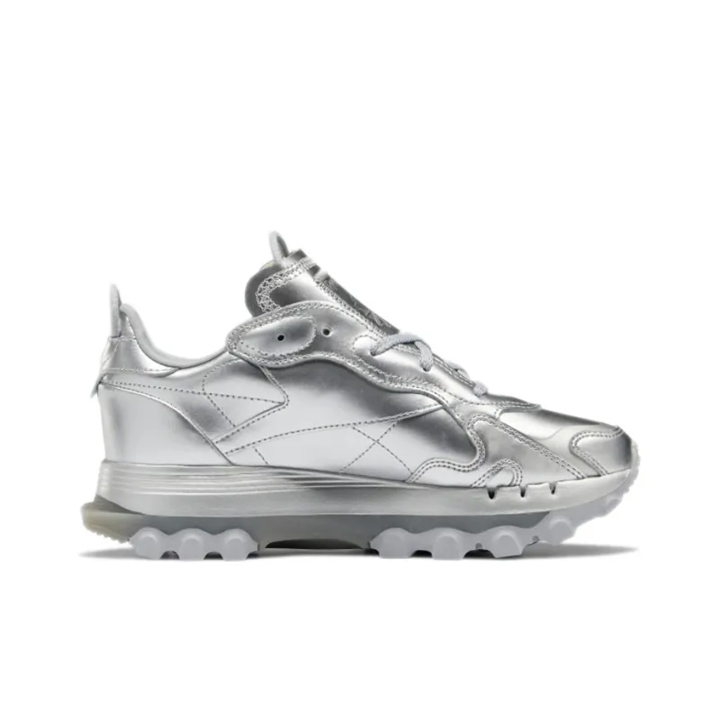 Reebok Classic Leather Cardi B Silver Metallic Women's-1