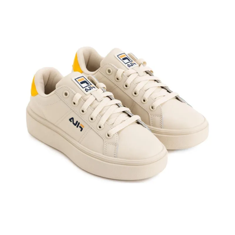 FILA Courtlight Plumpy Slip-Resistant Low-Top Skateboard Shoes Unisex Beige-3