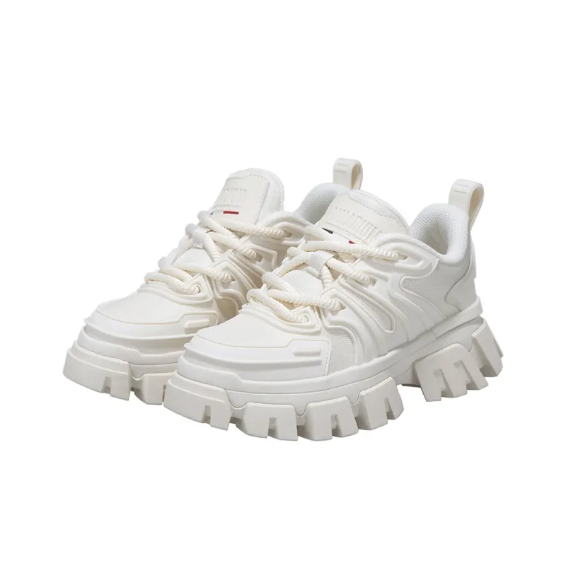 Palladium Abrasion Resistant Slip Resistant Low Top Chunky Sneakers Men's White-4