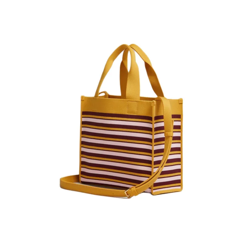 MARNI Polyester Tote Bag Shopping Bag Shoulder Bag Handbag Small Size Women's Orange & Burgundy & Pink-2