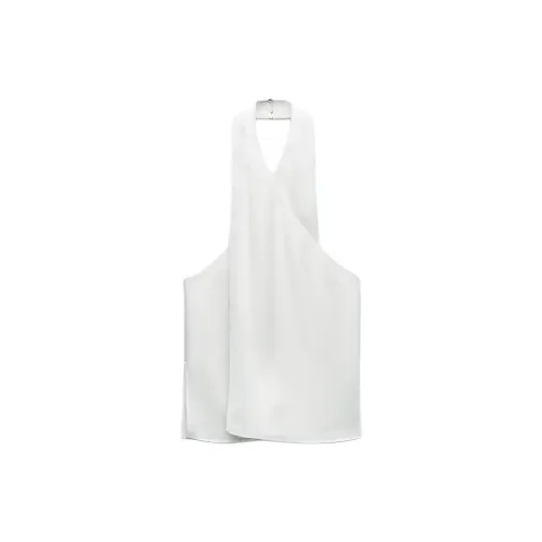 ZARA Tank Tops Women's Frosted White