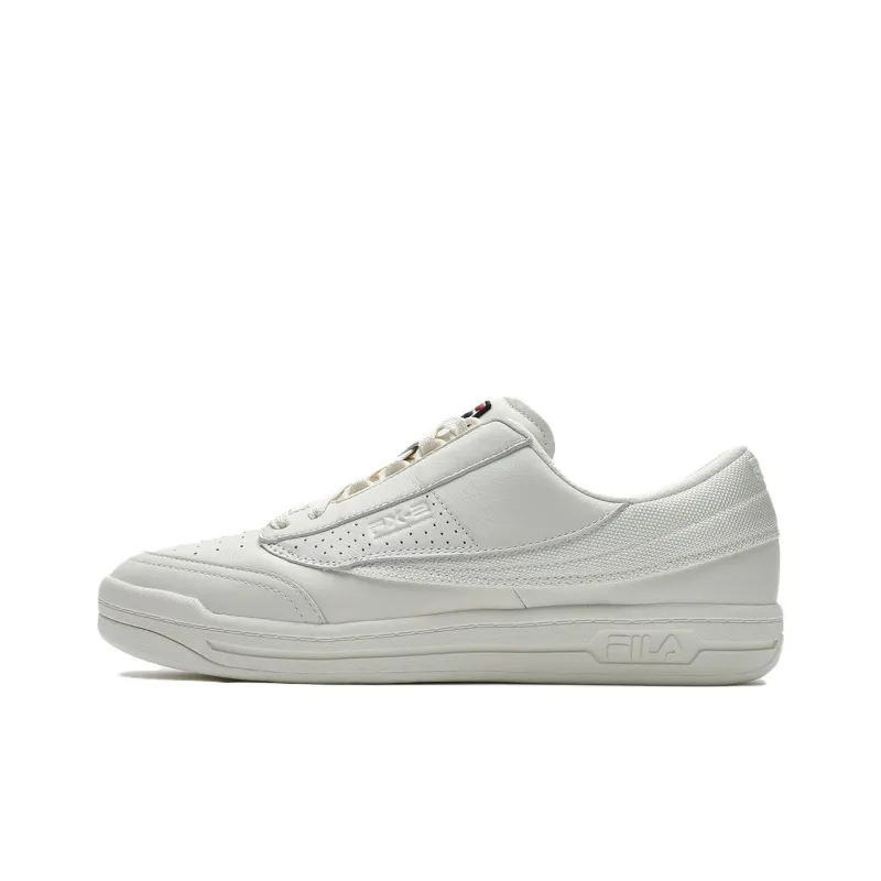 FILA FX 2 Anti Slip Wear Resistant Low Top Skateboard Shoes Men's Milk White-0