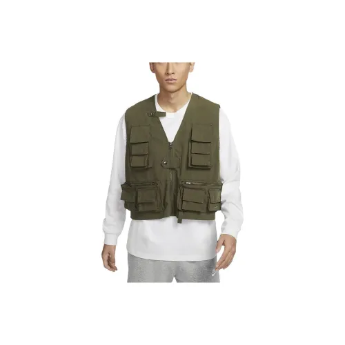 Nike Vests Men Khaki Green