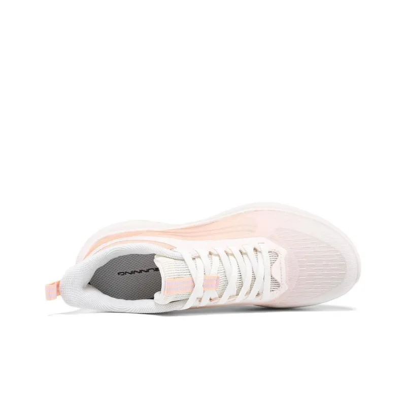 361° Cushioning, Breathable, Lightweight, Rebound Low Top Running Shoes Women's Pink Peach Color-1