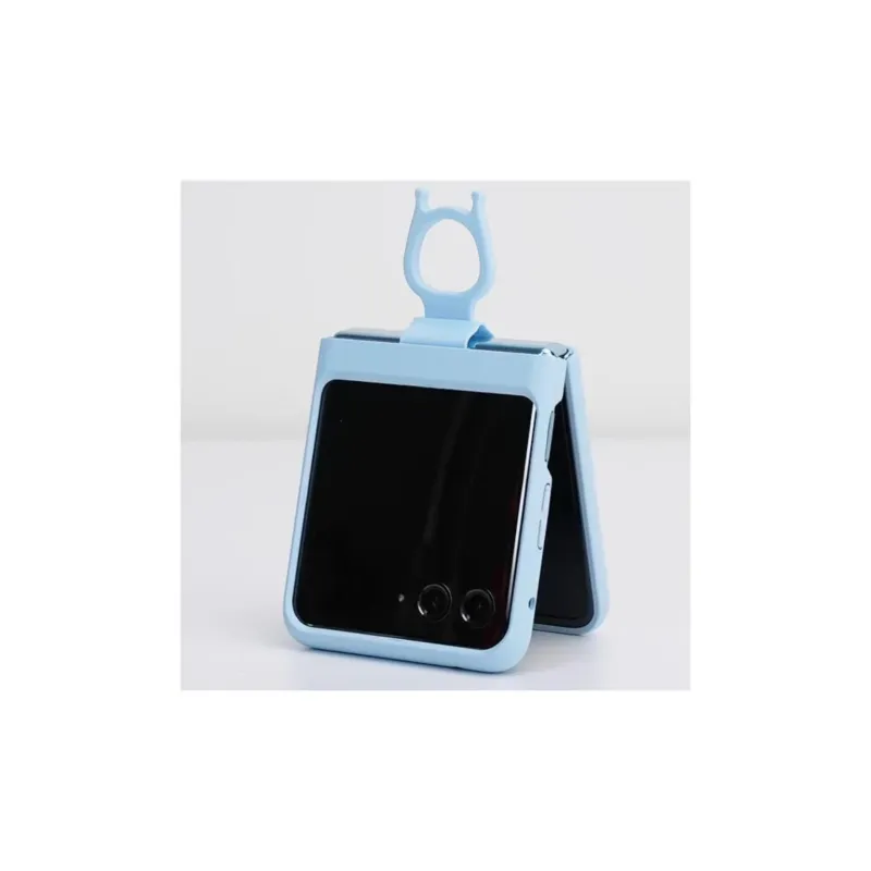 MOTOROLA Silicone Material Integrated Finger Rings Design Phone Cases Compatibility With Motorola Moto Razr 40 Ultra-1