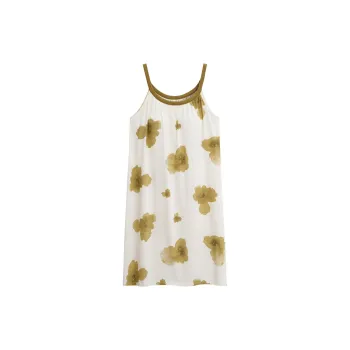 Sha Qian Nightgown Summer Women's Sea Green