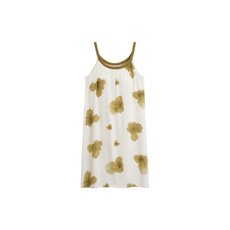 Sha Qian Nightgown Summer Women's Sea Green-0