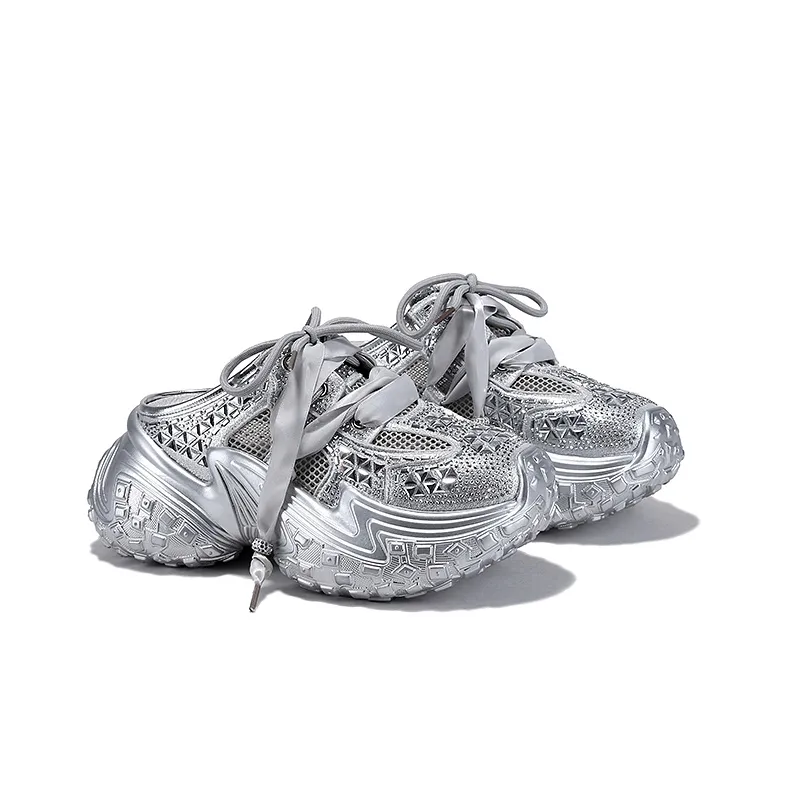 SELAIYA Slippers Women's Silver-1