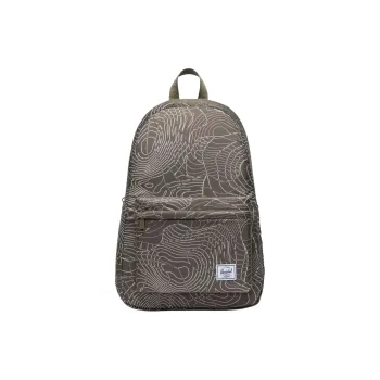 Herschel EcoSystem™ Recycled Tear-Resistant Fabric Backpack Unisex Ivy Green Terrain Map