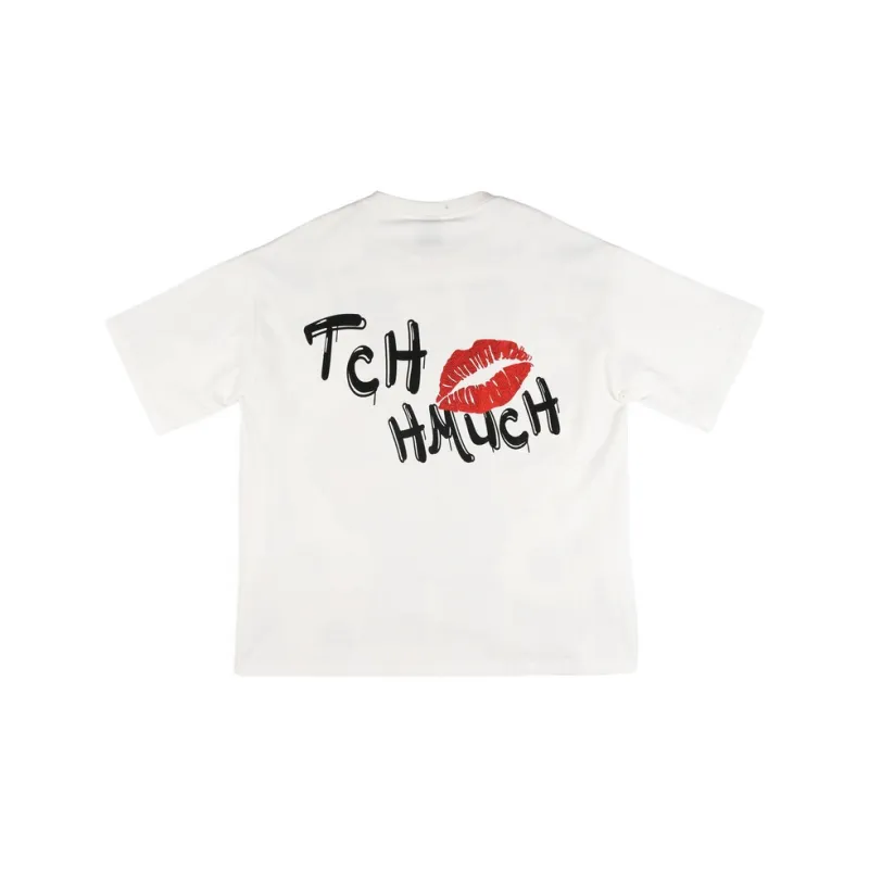 TCH T Shirt Unisex White With Black Logo-1