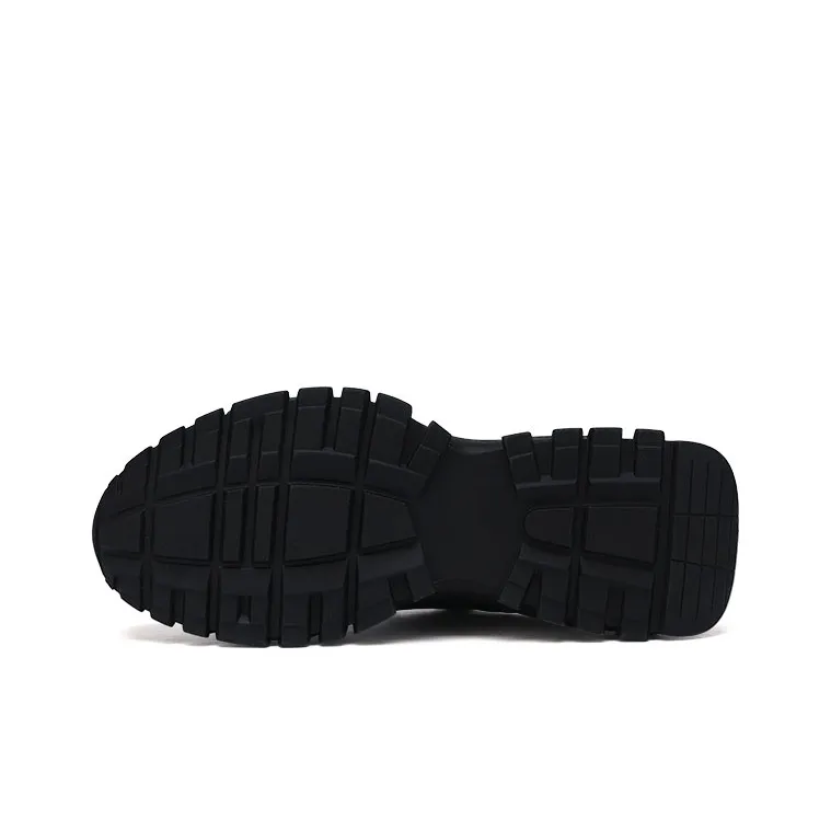 U7 Cushioning Anti Slip Wear Resistant Breathable Moisture Wicking Low Top Casual Shoes Men's Black-4