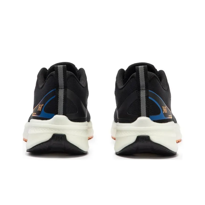 361° Anti Slip Wear Resistant Low Top Running Shoes Men's Black Orange-3