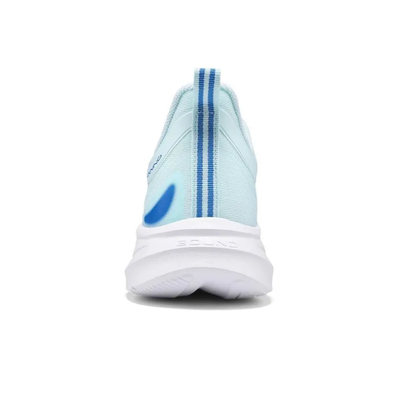 361° Cushioning Breathable Lightweight Rebound Low Top Running Shoes Men's Misty Blue Yarn-2