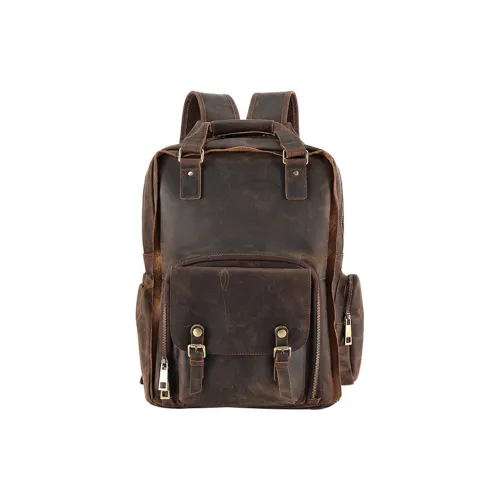 Mini Tb Logo Grained Leather Tote Bag