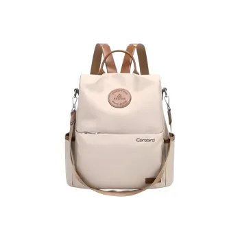 CORE BIRD Oxford Backpack Women's Coffee Brown/Apricot/Elegant Black