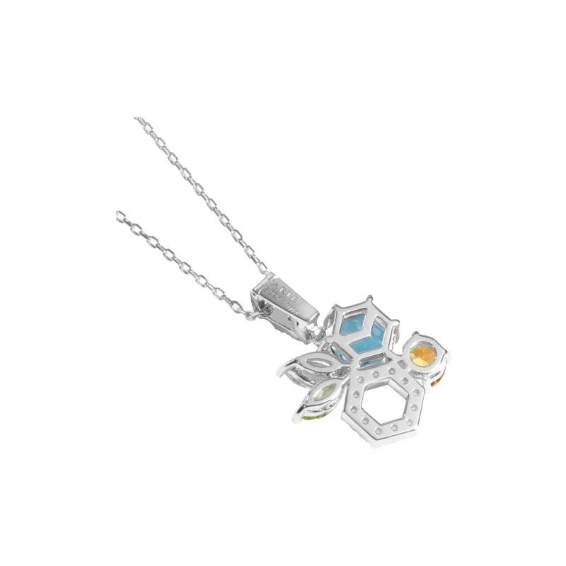 ARTE Rhodium Plated 925 Sterling Silver Charm/Pendant Women's-2