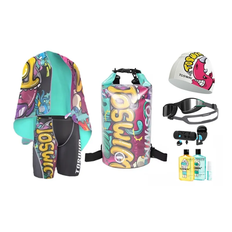 TOSWIM Swimming Sets Elastane Beach Pool Men's-2