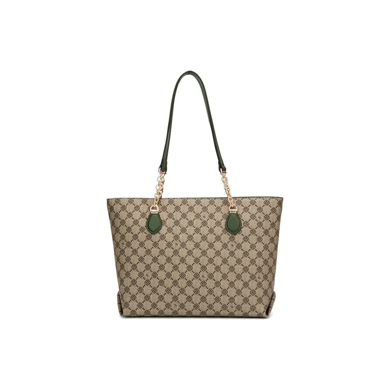 SANTA BARBARA POLO & RACQUET CLUB PVC Tote Shoulder Bag Handbag Large Size Women's-5