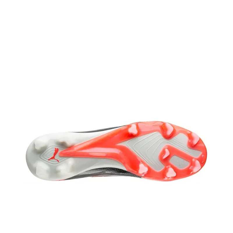 PUMA Ultra Ultimate Soccer Shoes Unisex Low-Top White Black Red-4