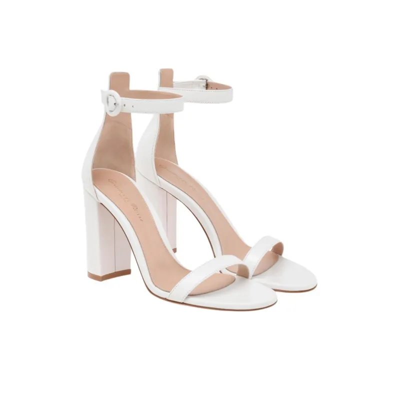 GIANVITO ROSSI One Strap Sandals 9.5cm Women's White-2