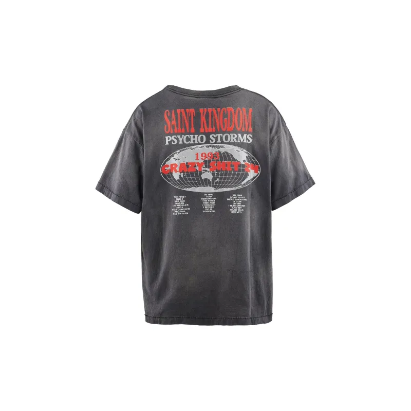 SAINT Mxxxxx x LASTMAN SS24 T Shirt Unisex Black-1