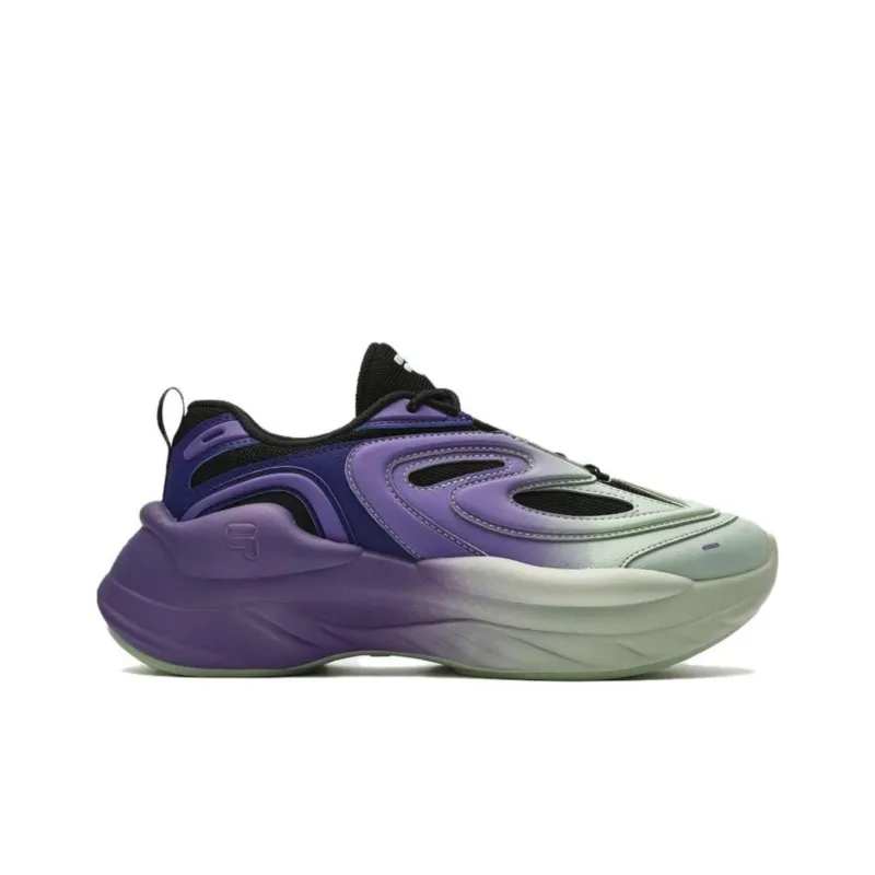 FILA FUSION Fashion Daddy Shoes 'Green Purple Black' Women's-1