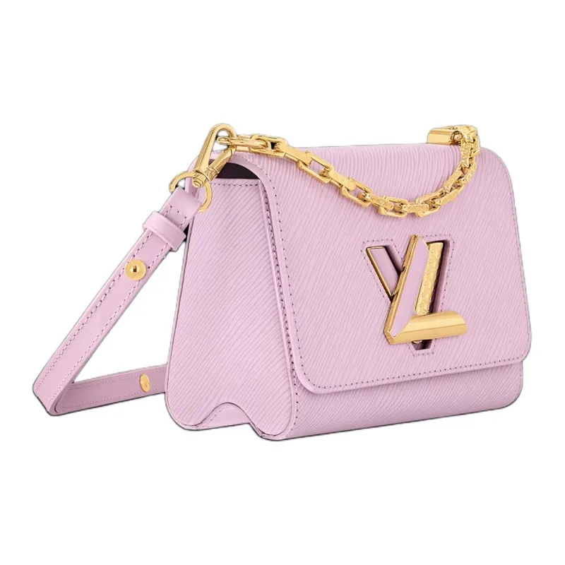 LOUIS VUITTON Twist Epi Grain Leather Shoulder Bag, Crossbody Bag, Handbag Women's Pink-1