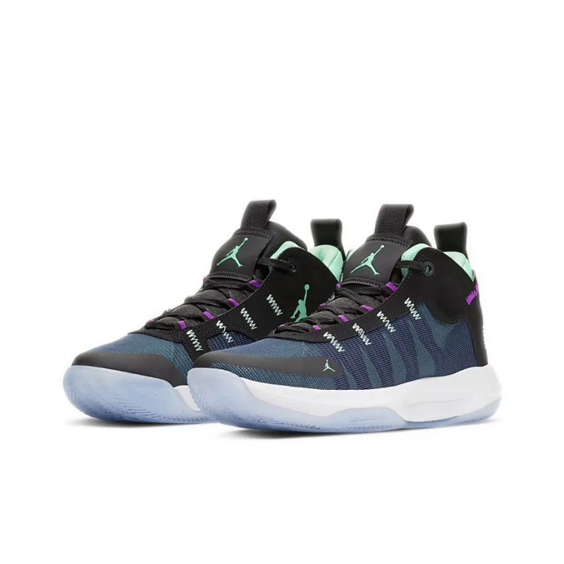 JORDAN Jumpman 2020 'Black Green Glow Blue Void'-2