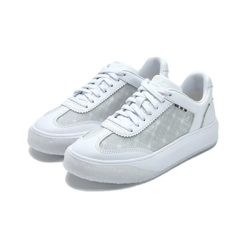 FILA OLIMPICA Anti Slip Wear Resistant Low Top Skateboard Shoes Women's White-1