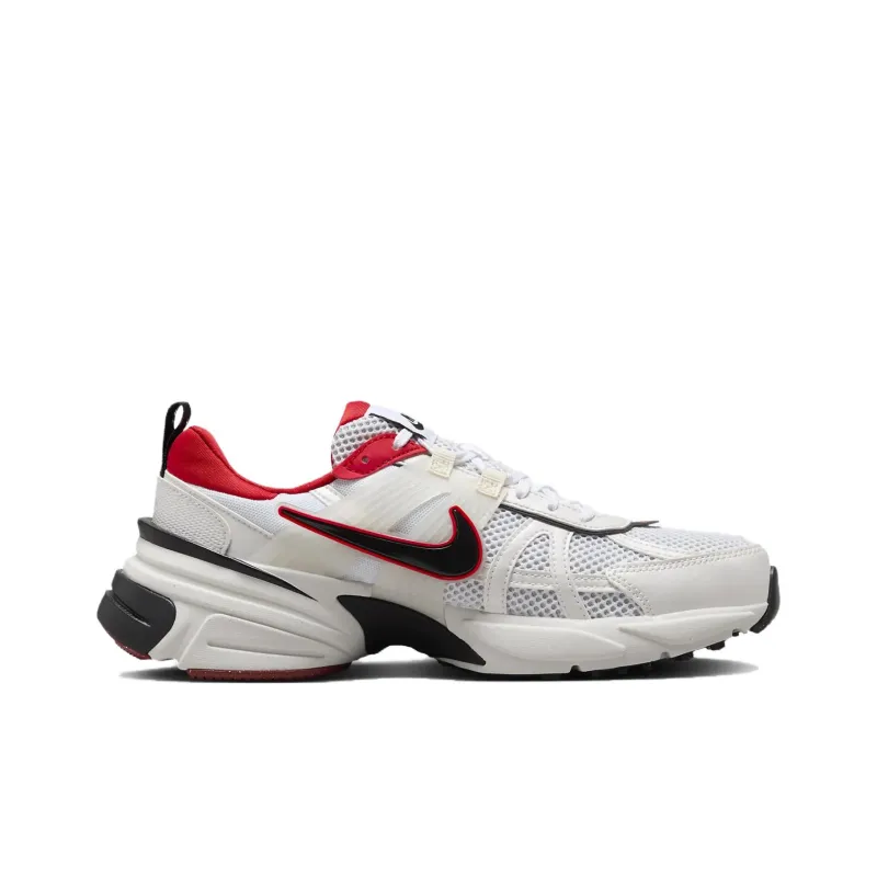 Nike V2K Run Metallic White University Red-1