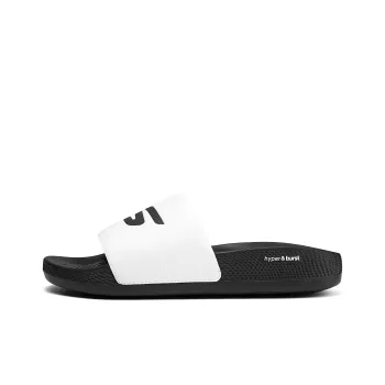 Skechers Hyper Slide Quiet Slide Slippers Men's White Black
