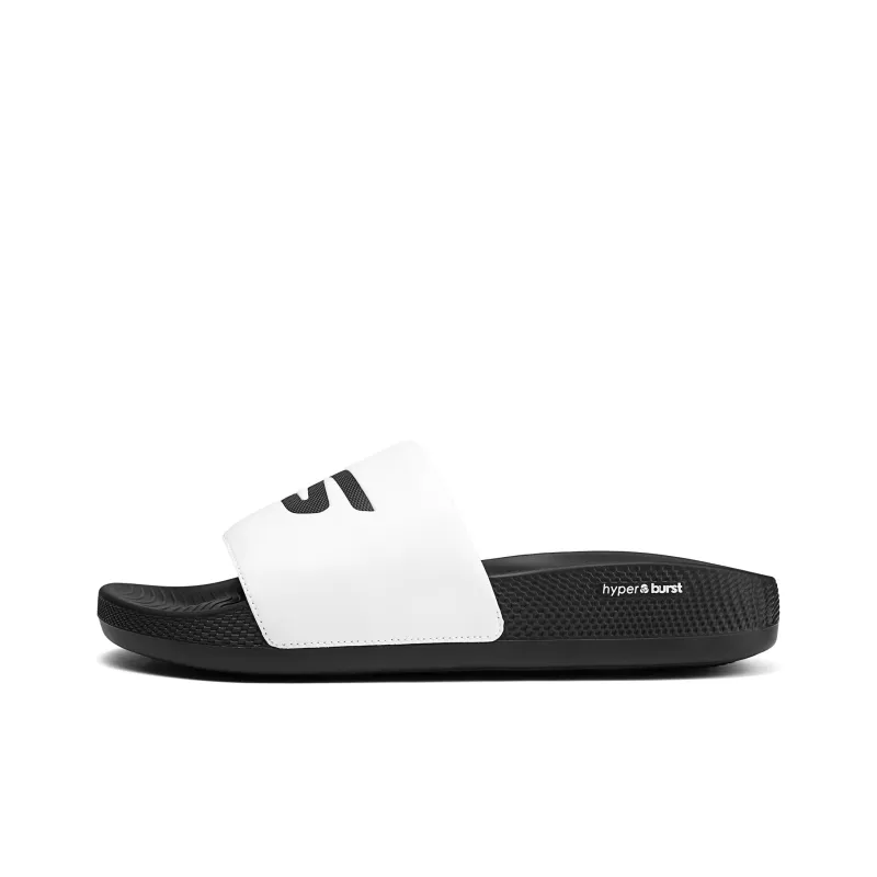 Skechers Hyper Slide Quiet Slide Slippers Men's White Black-0