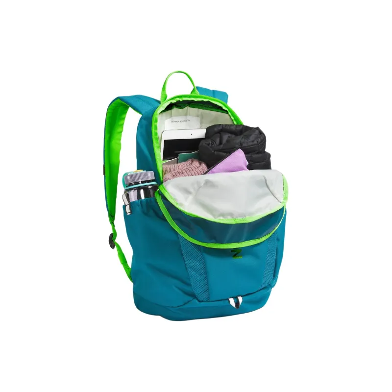 THE NORTH FACE Recycled Polyester Backpack Mini Unisex Moss Blue & Safety Green-3