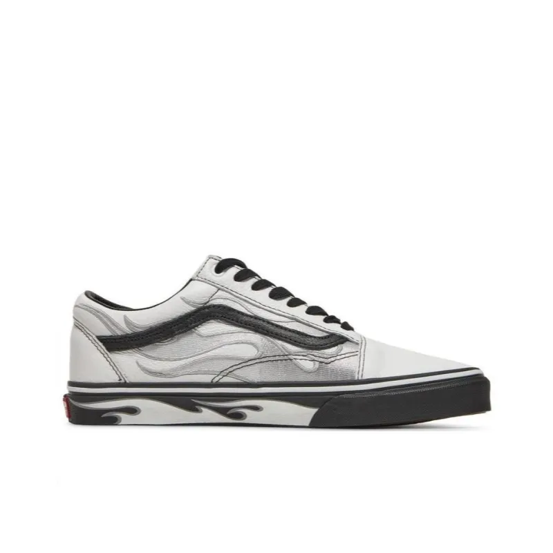 Vans A$ap Rocky X Old Skool 'Worldwide Pack White Flames'-1